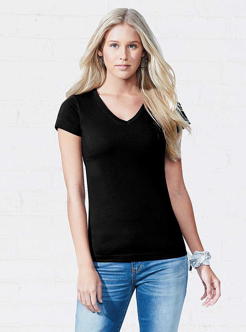 TEE LADIES V-NECK LAT-Apparel FITTED |