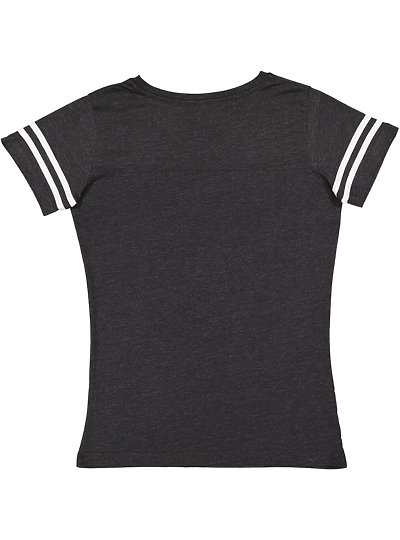 LADIES V-NECK FOOTBALL TEE | LAT-Apparel