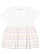 INFANT FINE JERSEY DRESS White/Lilac Stripe 