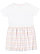 TODDLER FINE JERSEY DRESS White/Lilac Stripe 