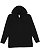 UNISEX LNG SLV RAGLAN HOOD TEE Black 